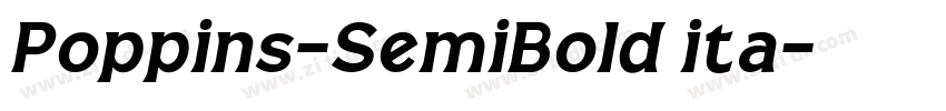 Poppins-SemiBold ita字体转换